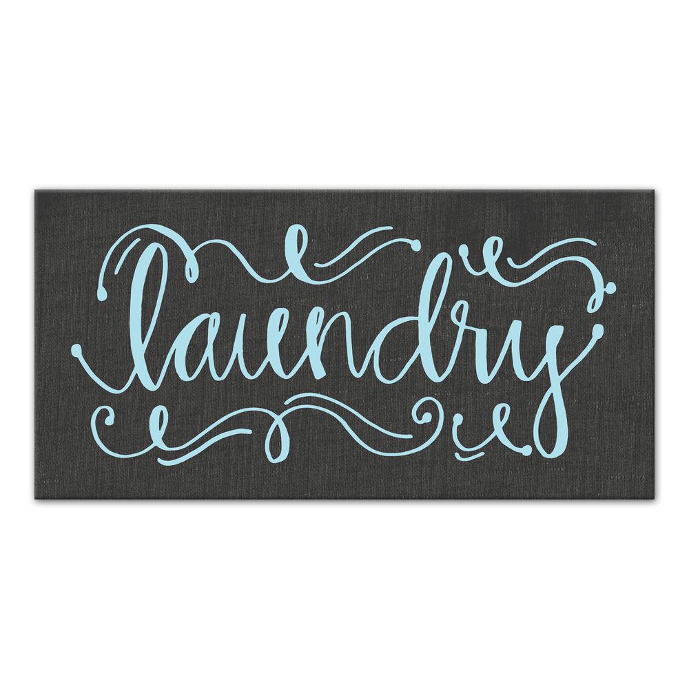 Designs Direct 10 In X 20 Calligraphy Style Laundry Printed Calligraphy Style Laundry Printed Canvas Wall Art 4115 Bp The Home Depot