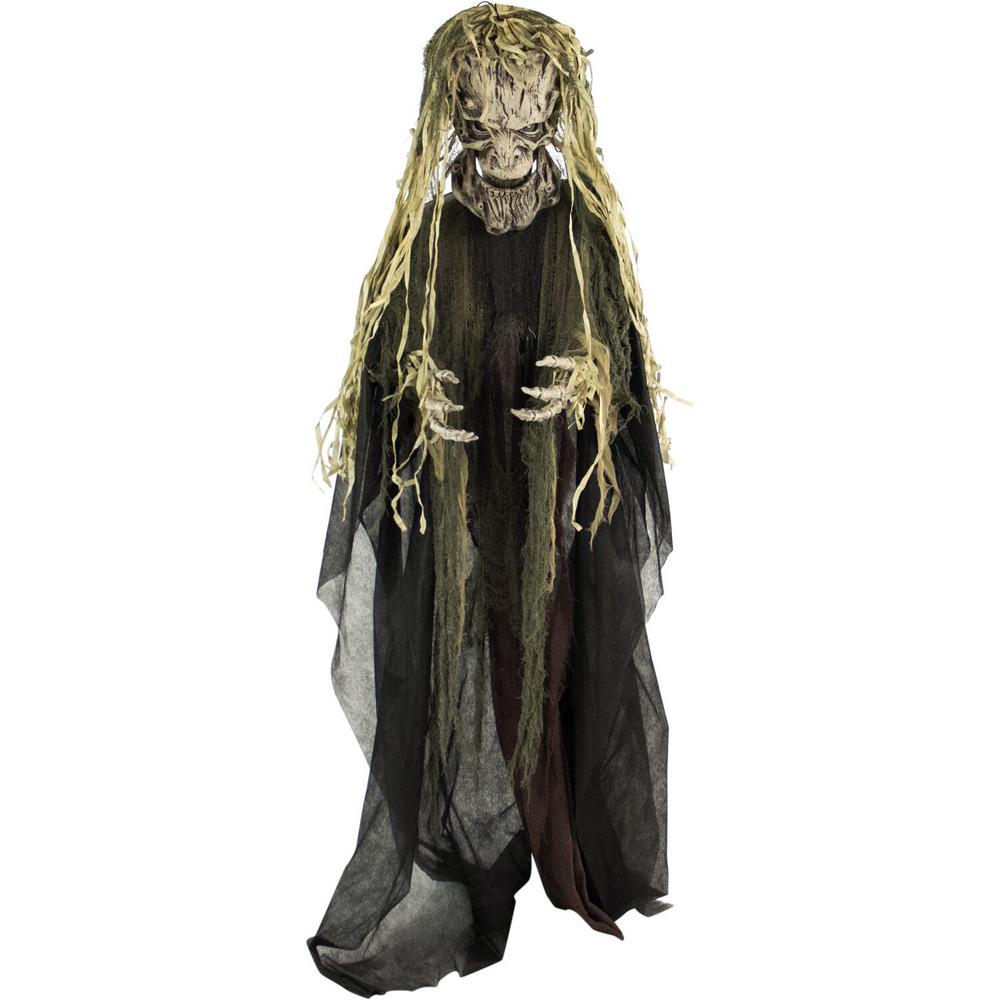 Haunted Hill Farm 75 in. Touch Activated Animatronic Tree Man-HHTREE ...