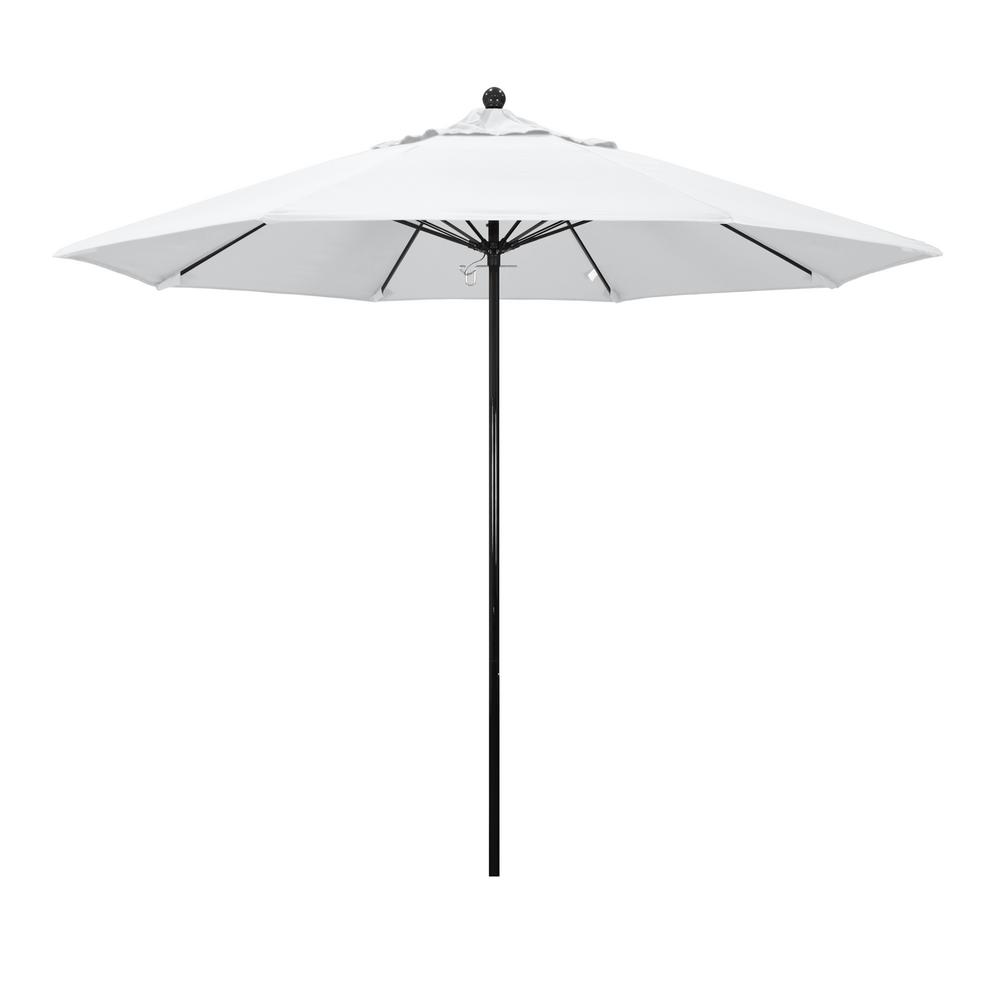 California Umbrella 9 ft. Fiberglass Push Lift Market Patio Umbrella in