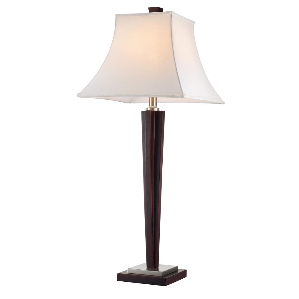 UPC 736916662314 product image for Bel Air Lighting 37 in.Table Lamp with Wood, Silver and Bronze Accents | upcitemdb.com