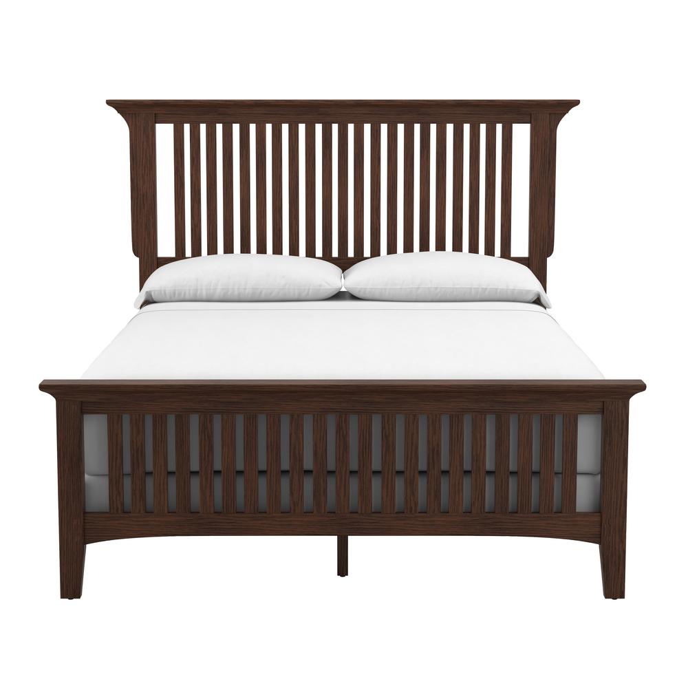 Osp Home Furnishings Modern Mission Vintage Oak Queen Bed Set Of 3 Bp 4201 200k The Home Depot