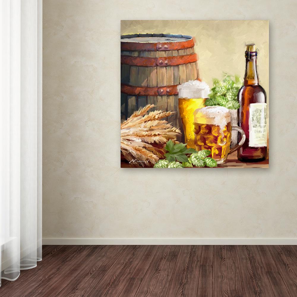 Trademark Fine Art 14 In X 14 In Beer And Hops By The Macneil