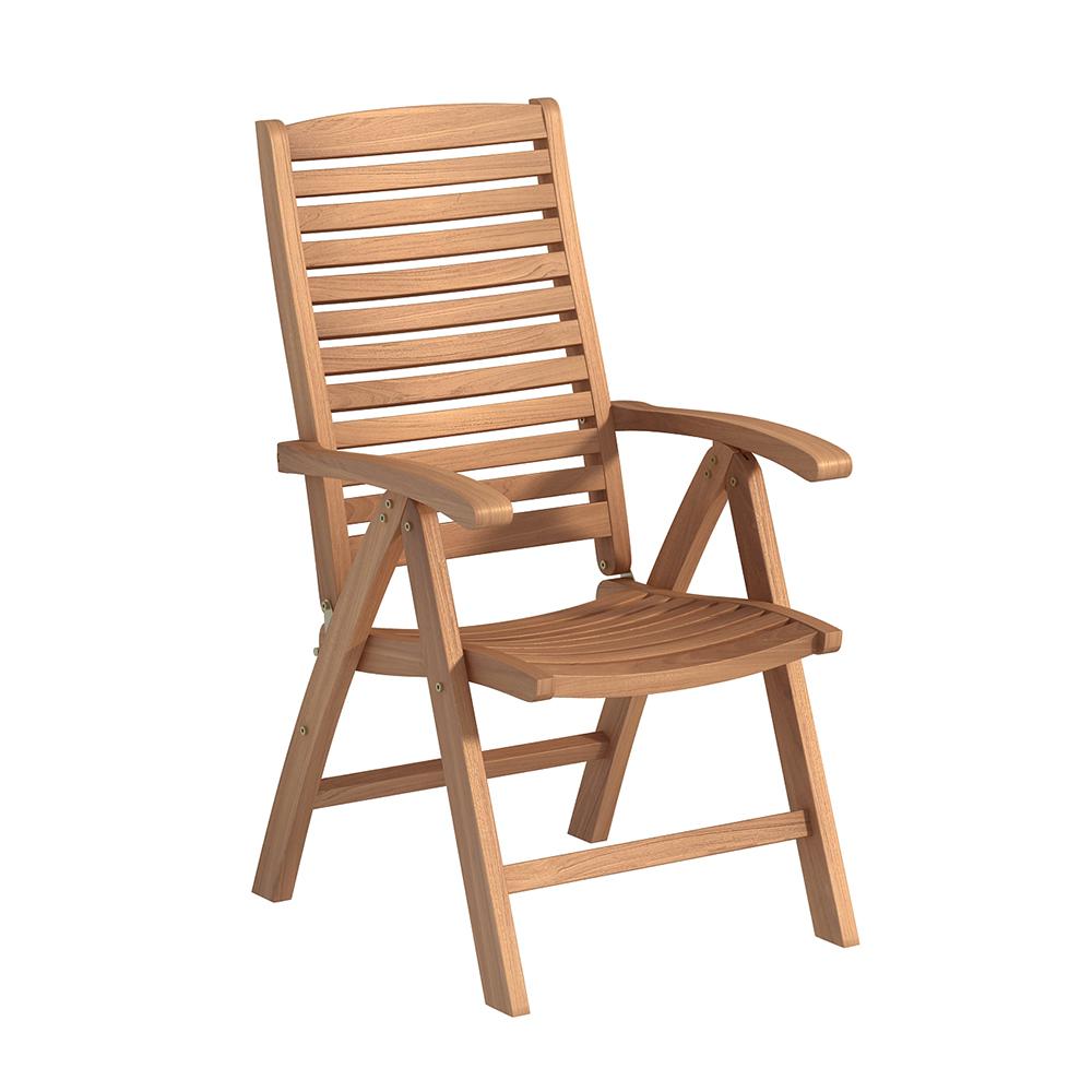 Unbranded Folding Natural Teak Outdoor Dining Chair ...