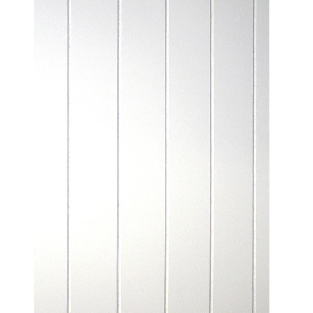 32 sq. ft. Beadboard White V-Groove Panel-109693 - The Home Depot