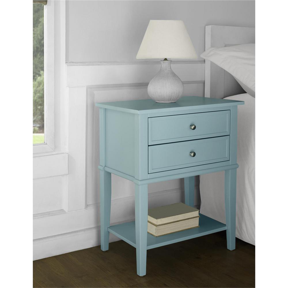 light blue accent table