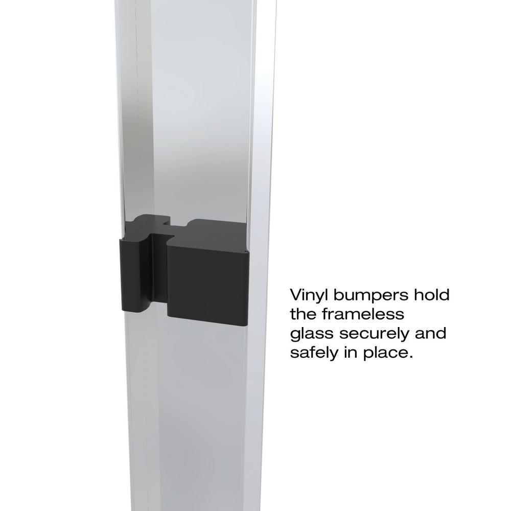 Basco Classic 44 In X 70 In Semi Frameless Sliding Shower Door