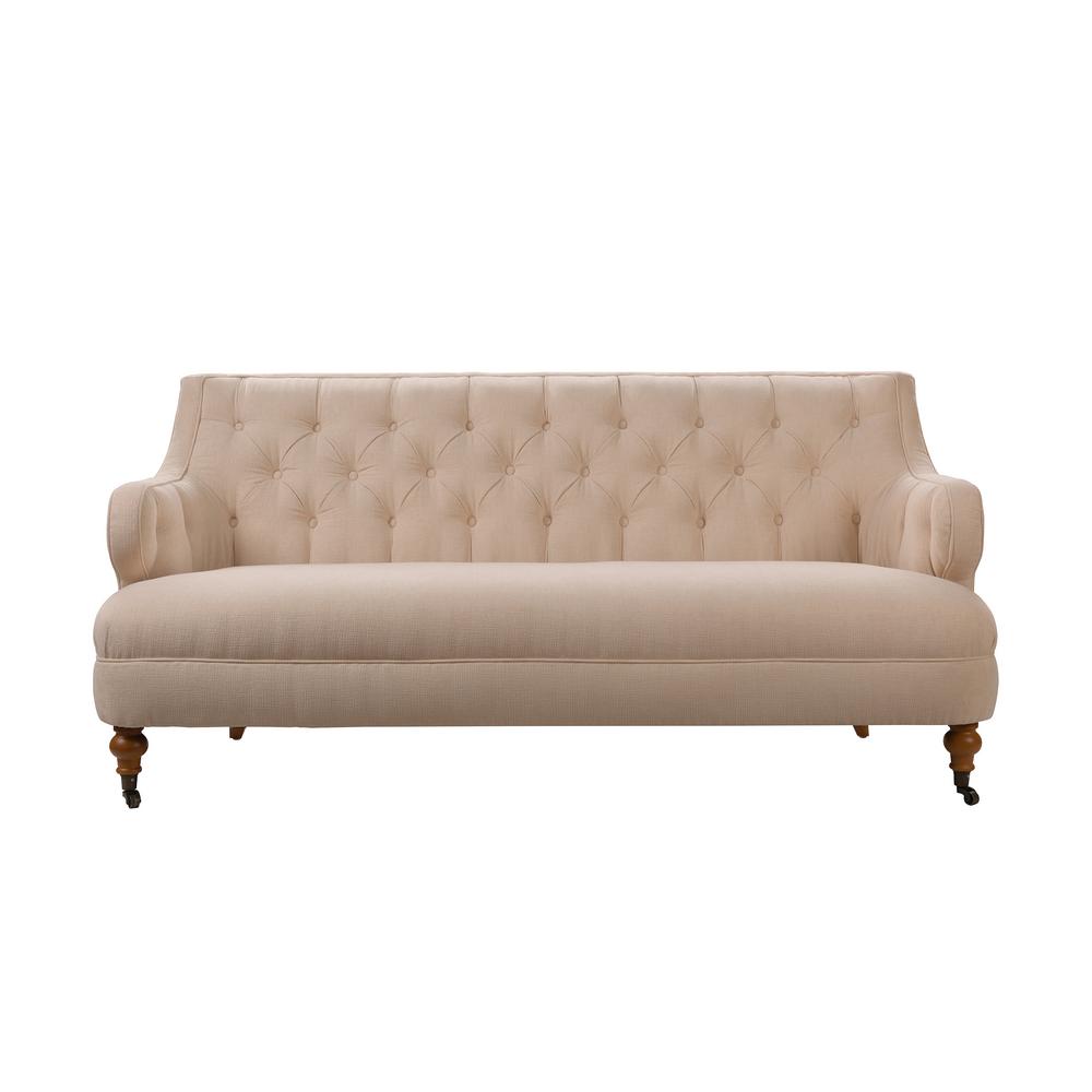 Jennifer Taylor Milano Creme Brulee Tufted Accent Sofa 63480 3 996 Jennifer Taylor Milano Creme Brulee Tufted Accent Sofa