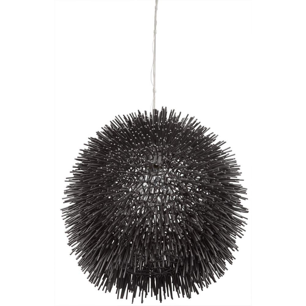 Varaluz Urchin 1 Light Black Pendant
