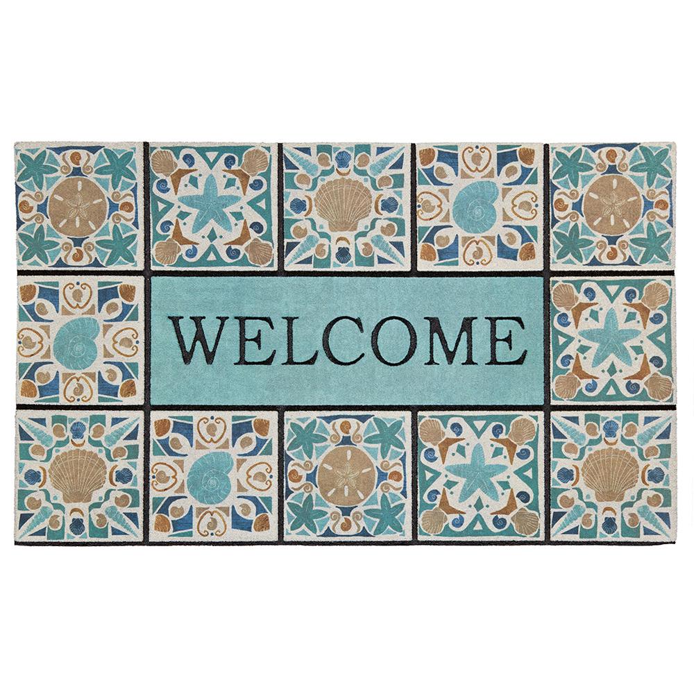 Mohawk Home Welcome In Tiles Undersea Tiles 18 In X 30 In