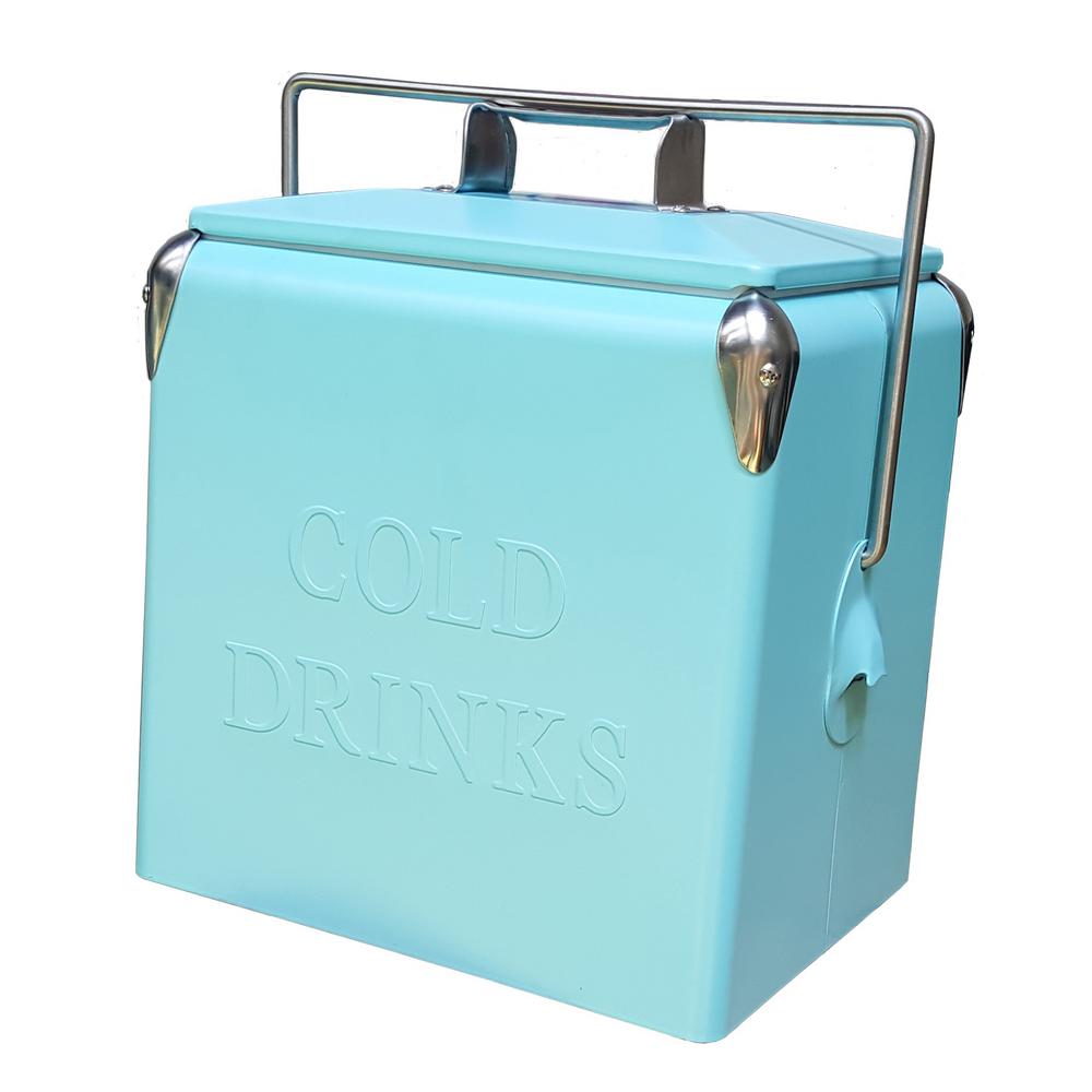 Permasteel 14 Qt. Portable Picnic Cooler TurqPS20514QTTURQ The