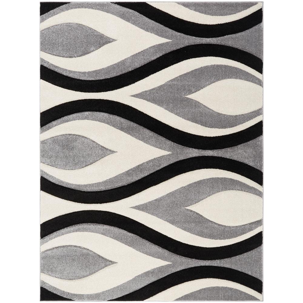 Home Dynamix Sumatra Gray 5 Ft X 7 Area Rug
