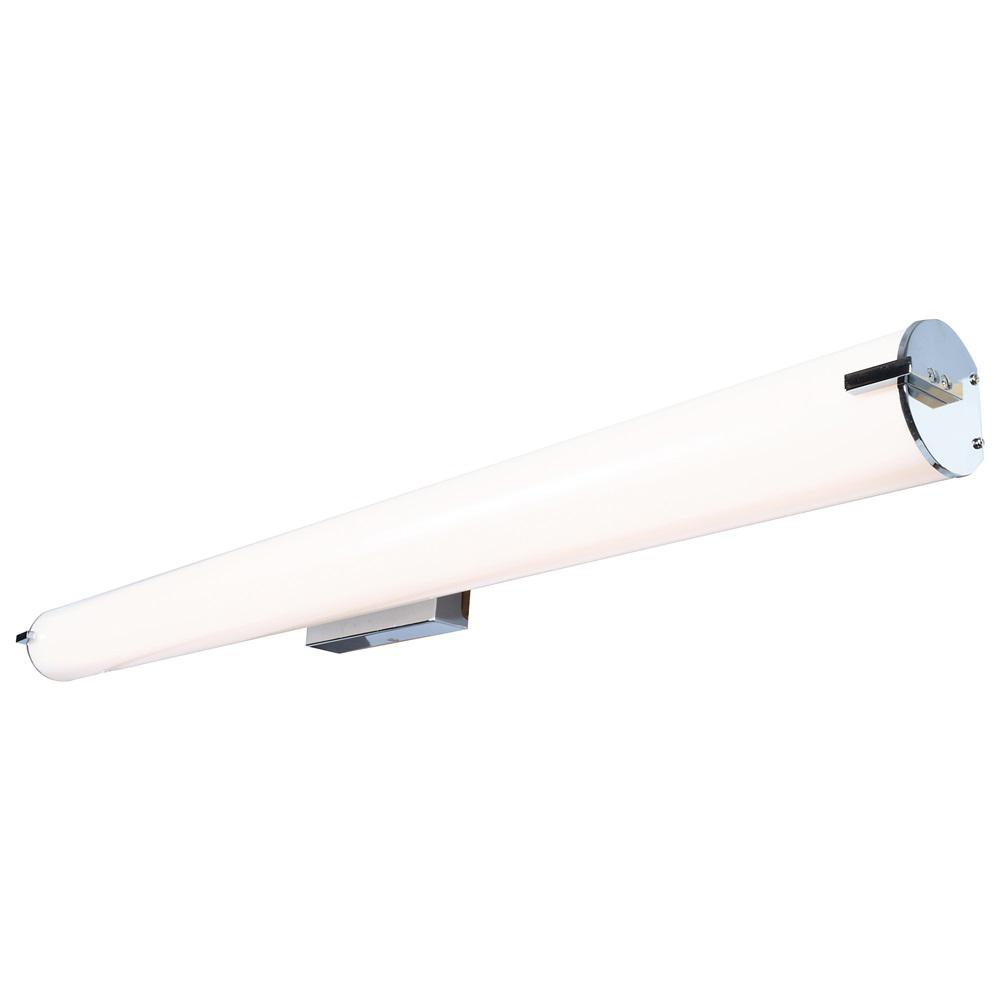 Access Lighting 48 75 In W 150 Watt Equivalent Chrome Integrated Led Semi Flushmount With Acrylic Lens Access Lighting 48 75 In W 150 Watt Equivalent Chrome Integrated Led Semi Flushmount With Acrylic Lens