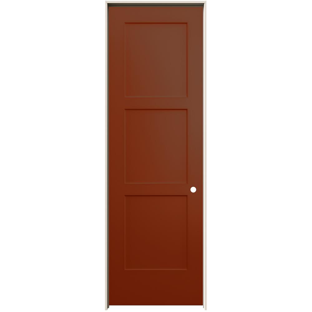 Jeld Wen 32 In X 96 In Birkdale Amaretto Stain Left Hand Smooth
