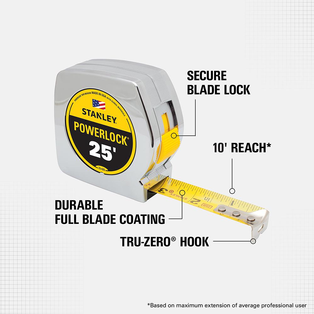 stanley tape measure markings