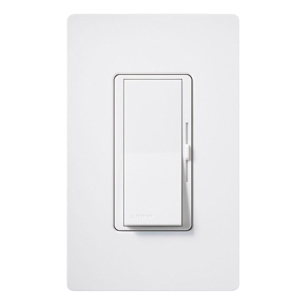 Lutron Diva Magnetic Low Voltage Dimmer 450 Watt Single Pole Snow Lutron Diva Magnetic Low Voltage Dimmer 450 Watt Single Pole Snow