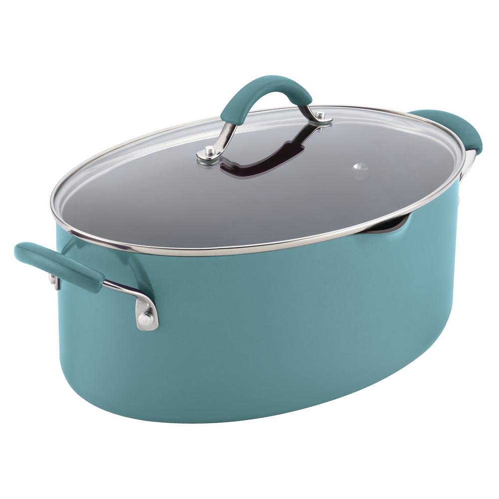 Rachael Ray Cucina 8 Qt. Aluminum Stock Pot with Lid