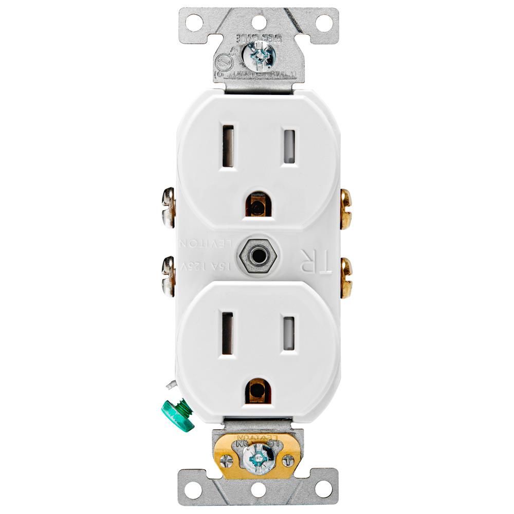 Leviton 20 Amp Back And Side Wire Outlet