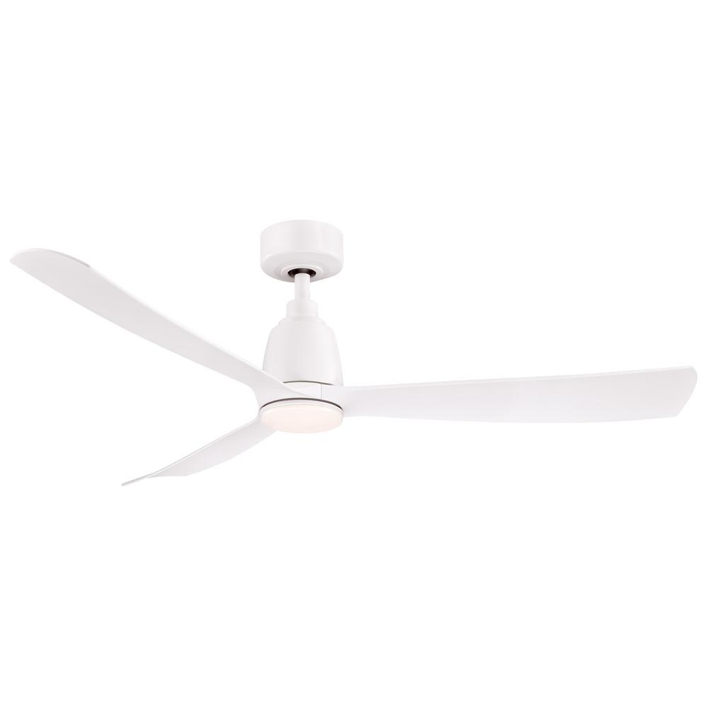 Fanimation Kute 52 In Indoor Outdoor Matte White Ceiling Fan With Indoor Outdoor Matte White Ceiling Fan
