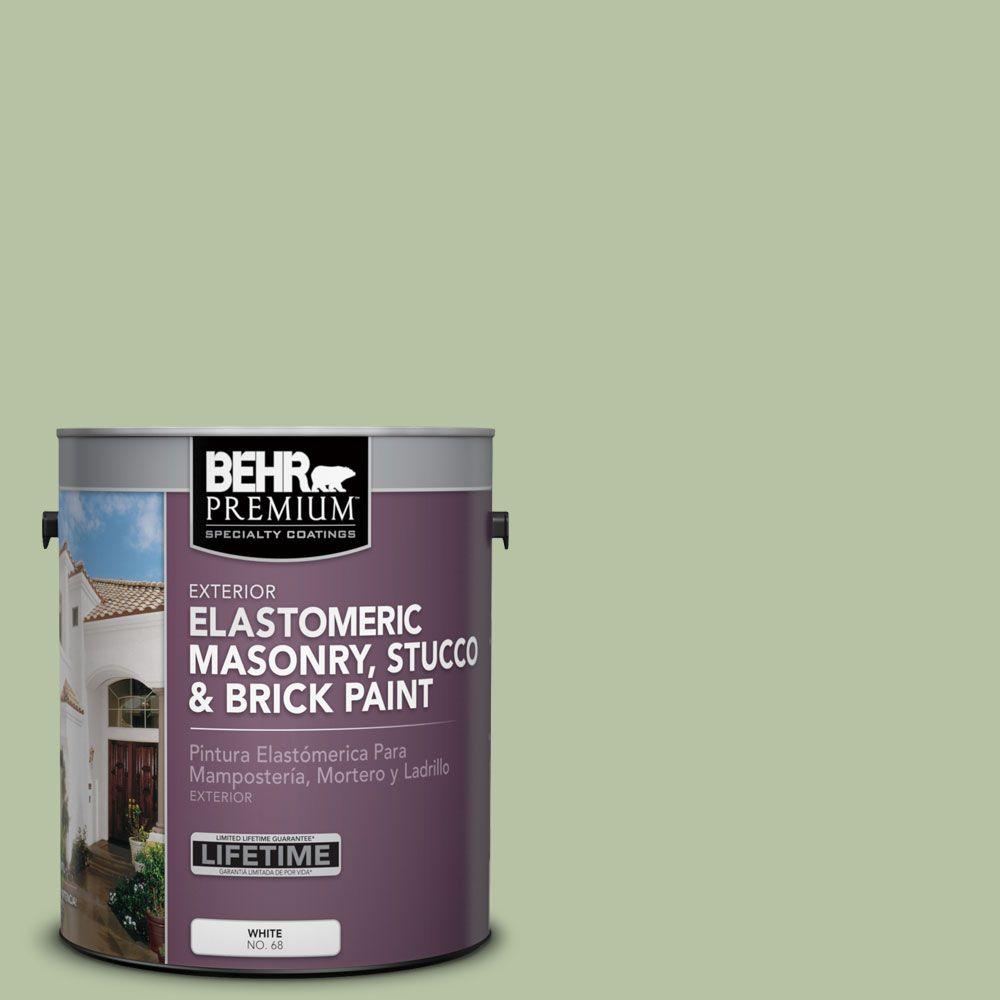 Behr Premium 1 Gal Ms 57 Soft Green Elastomeric Masonry Stucco Ms 57 Soft Green Elastomeric Masonry Stucco And