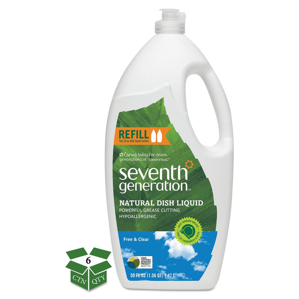 SEVENTH GENERATION 50 oz. Free and Clear Scent Natural Dishwashing