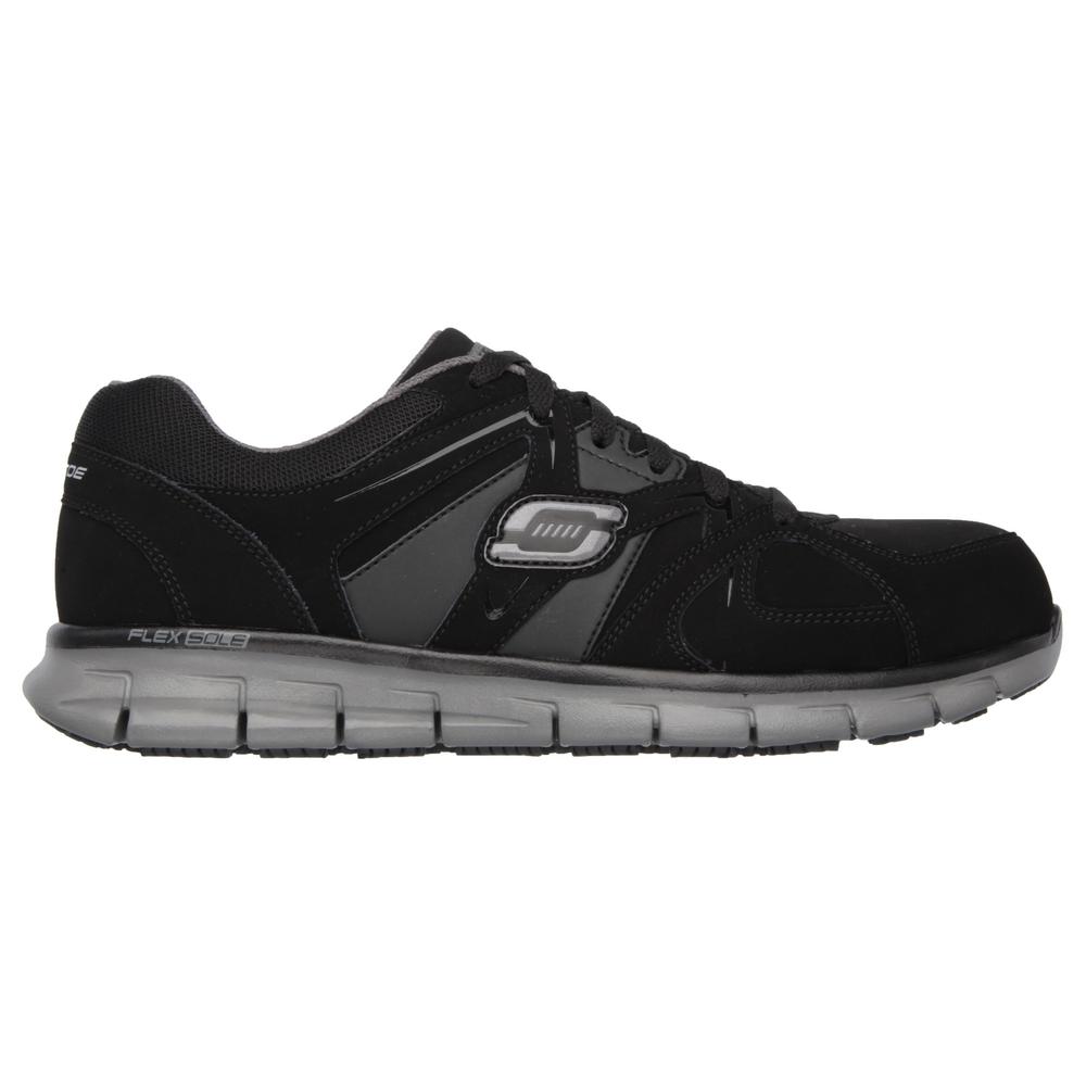 skechers for work men's synergy ekron alloy toe work shoe