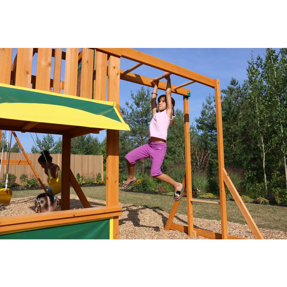 kidkraft brookridge wooden swing set