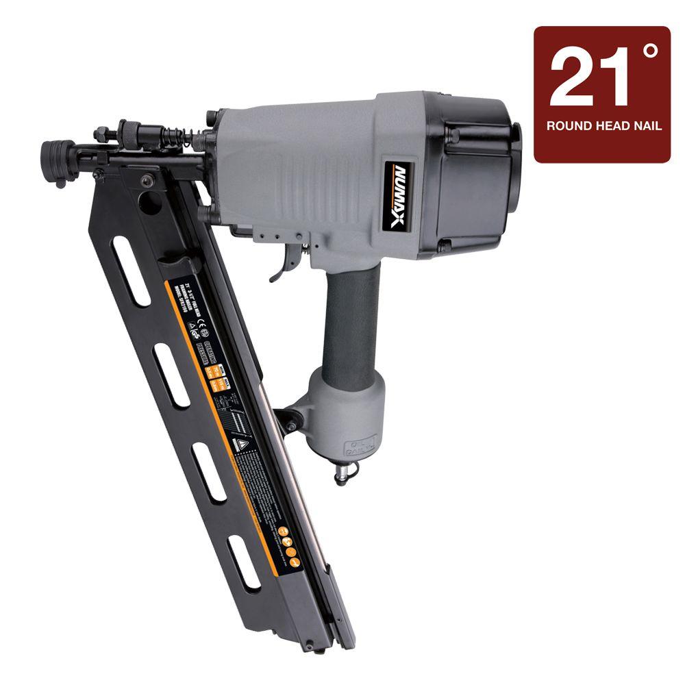 NuMax Pneumatic 21Degree Full Head Strip Framing NailerSFR2190 The