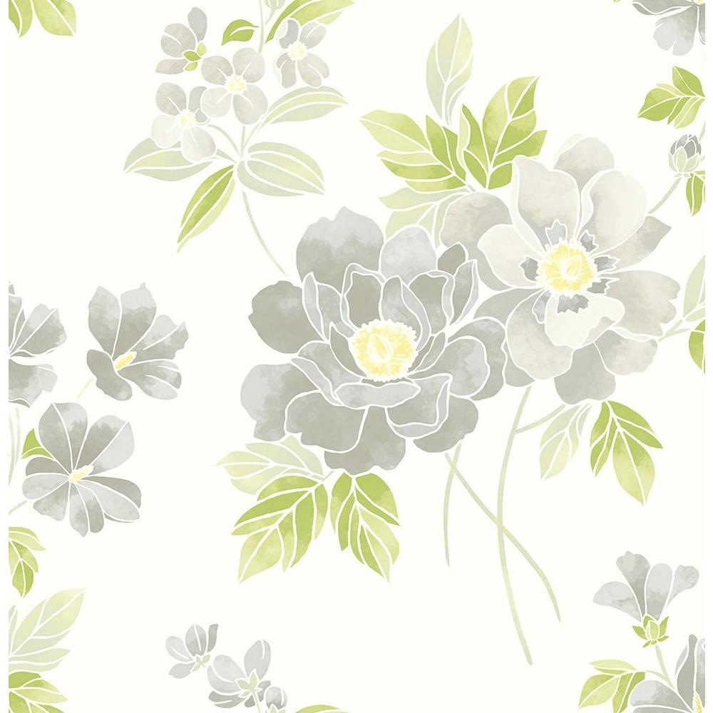 3D Grey Floral Wallpaper - Buy Vibrant Floral Paste The Wall Wallpaper from the Next : Self