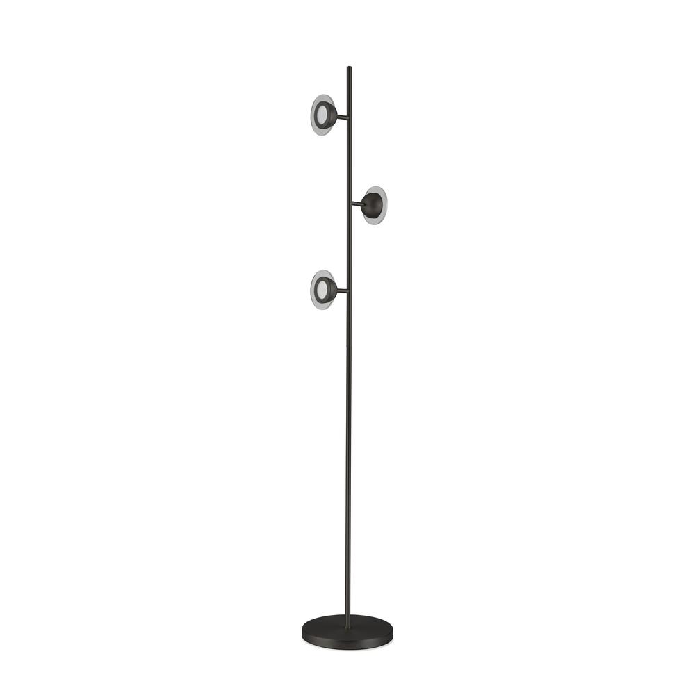 Nova Of California Laurel 69 In Matte Black Accent Floor Lamp