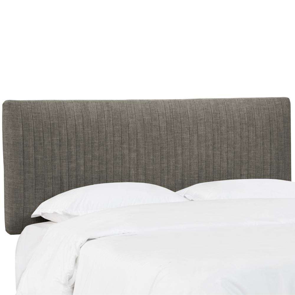 Skyline Furniture Sutton Zuma Charcoal Queen Pleated Headboard 3752qzmchr The Home Depot