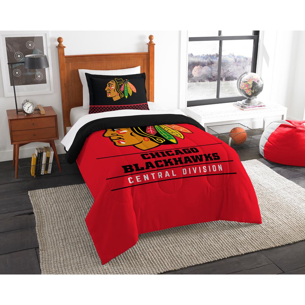 Nfl Raiders 2 Piece Draft Multi Twin Comforter Set 1nfl862000019ret Blackhawks Draft 2 Piece Multi Color Polyester Twin Comforter Set