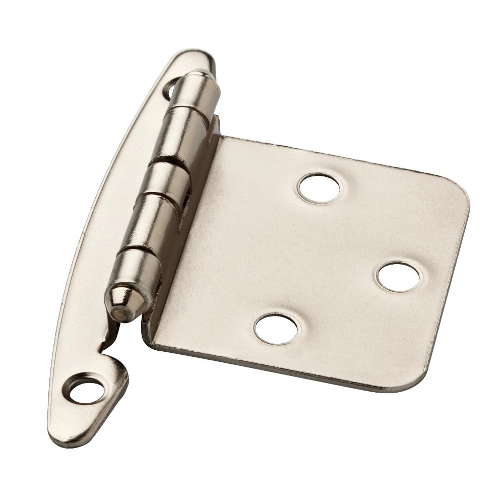 Liberty Satin Nickel Overlay Cabinet Hinge Without Spring 1 Pair