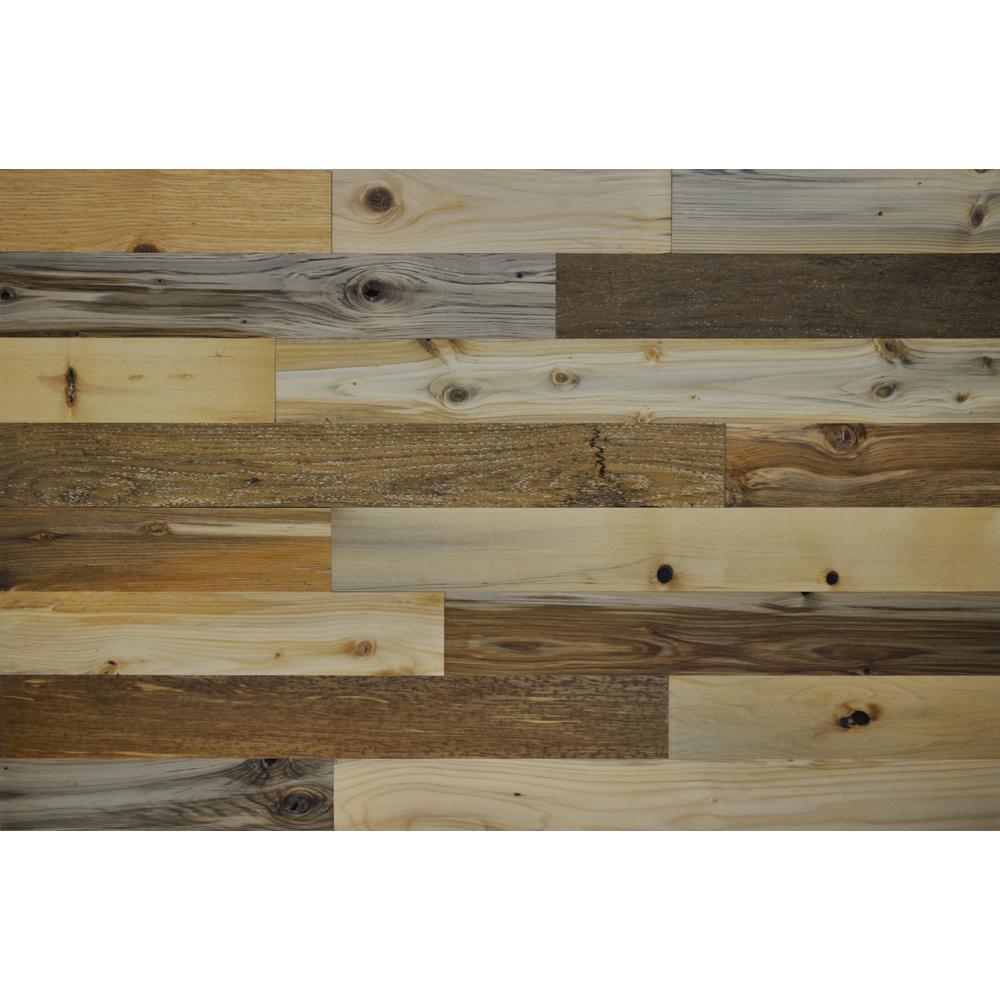 Natural Wall Paneling Boards Planks Panels The Home Depot L And Stick Wall Lique Panels 20 Sq Ft