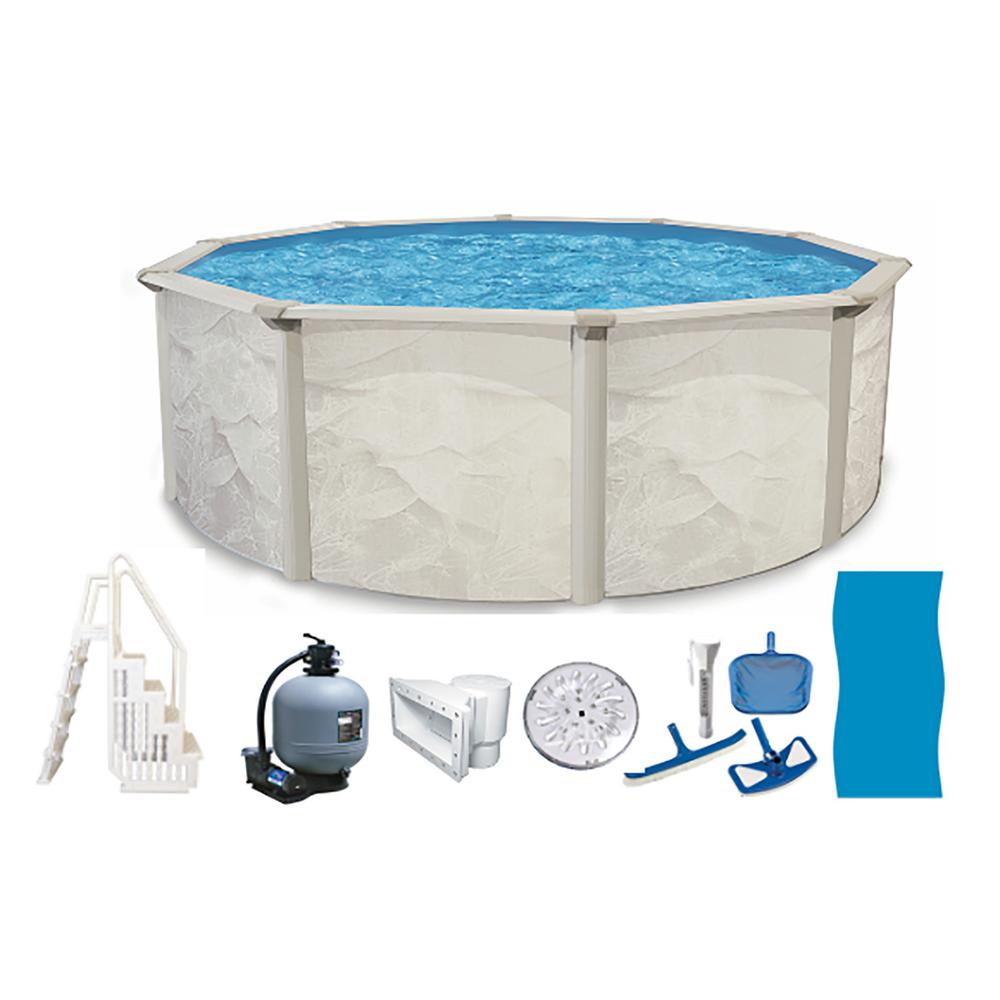 21 foot above ground resin pool packages