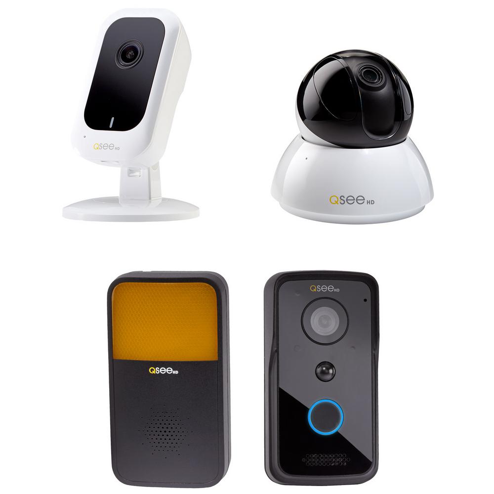 Q-SEE 3MP Wi-Fi Mini Camera with 16GB SD Card 4MP Wi-Fi Point/Tilt Camera and... by Q-SEE