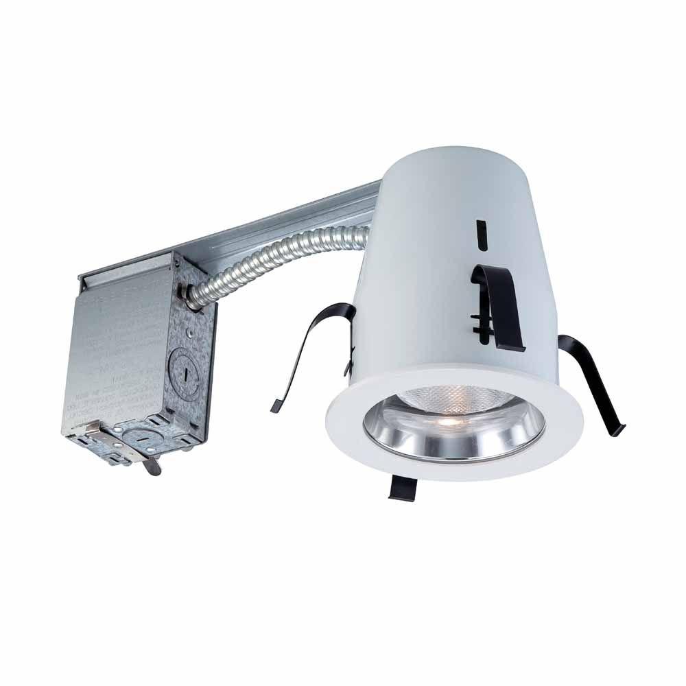 Chrome Recessed Lighting The Home Depot Chrome Non Ic Remodel Recessed Lighting Kit