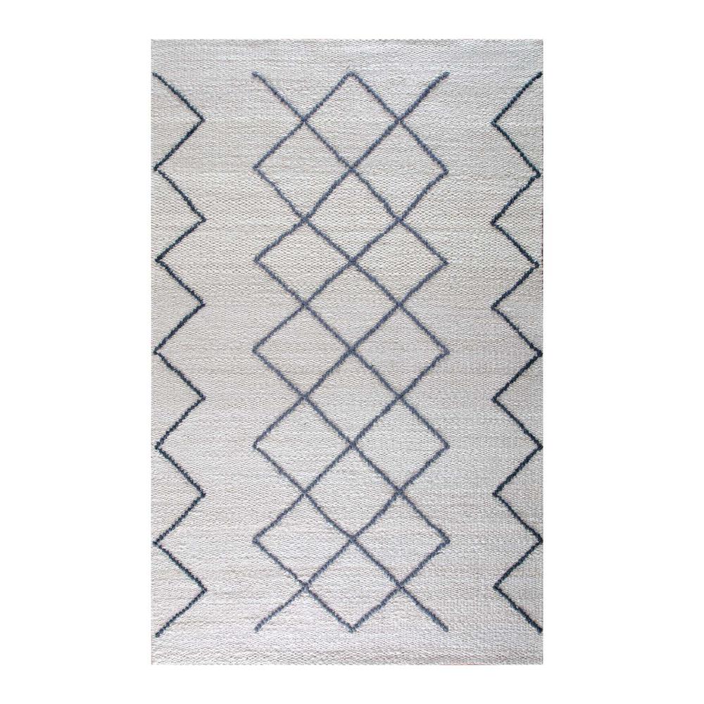 Anji Mountain Kingston Ivory With Gray Blue 5 Ft X 7 Ft Diamond Area Rug Amb0496 0057 The Home Depot anji mountain kingston ivory with gray blue 5 ft x 7 ft diamond area rug amb0496 0057 the home depot
