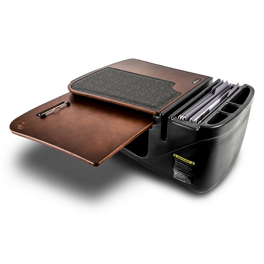 AutoExec AEGrip-04P-MAH Car Desk Mahogany Finish with X-Grip Phone Mount and Printer Stand 1 Pack