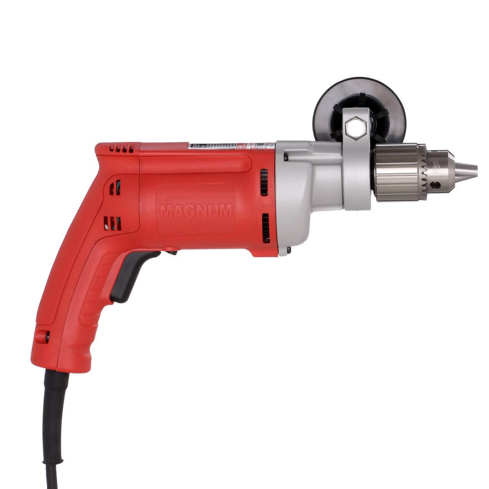 Milwaukee 8Amp Magnum Drill 1/2" Variable Speed Trigger Lightweight