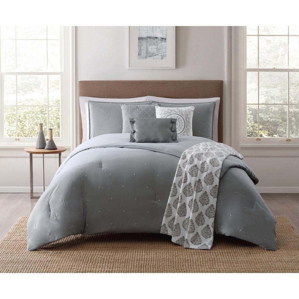 Jennifer Adams Darby 7 Piece Multi Full And Queen Comforter Set Jennifer Adams Darby 7 Piece Multi Full And Queen Comforter Set Cs2139fq7 1300 The Home Depot
