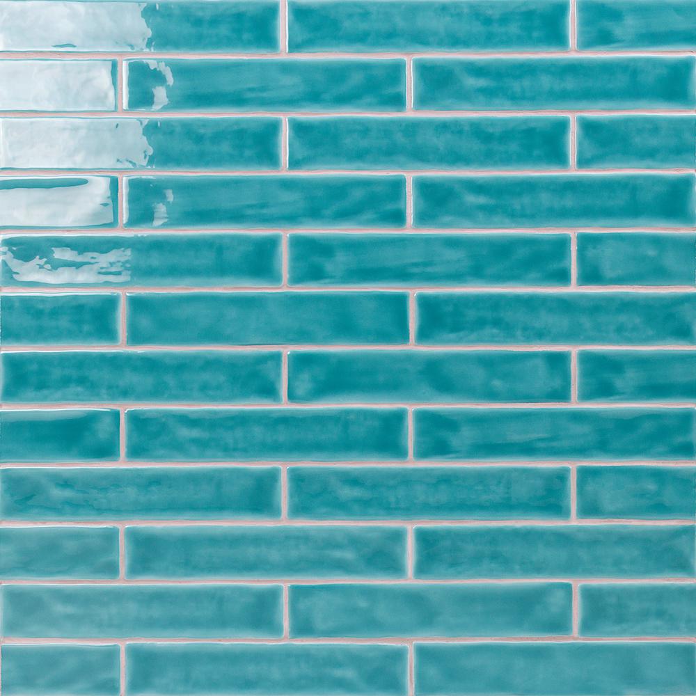 Ivy Hill Tile Newport Turquoise 2 in x 10 in x 11mm 