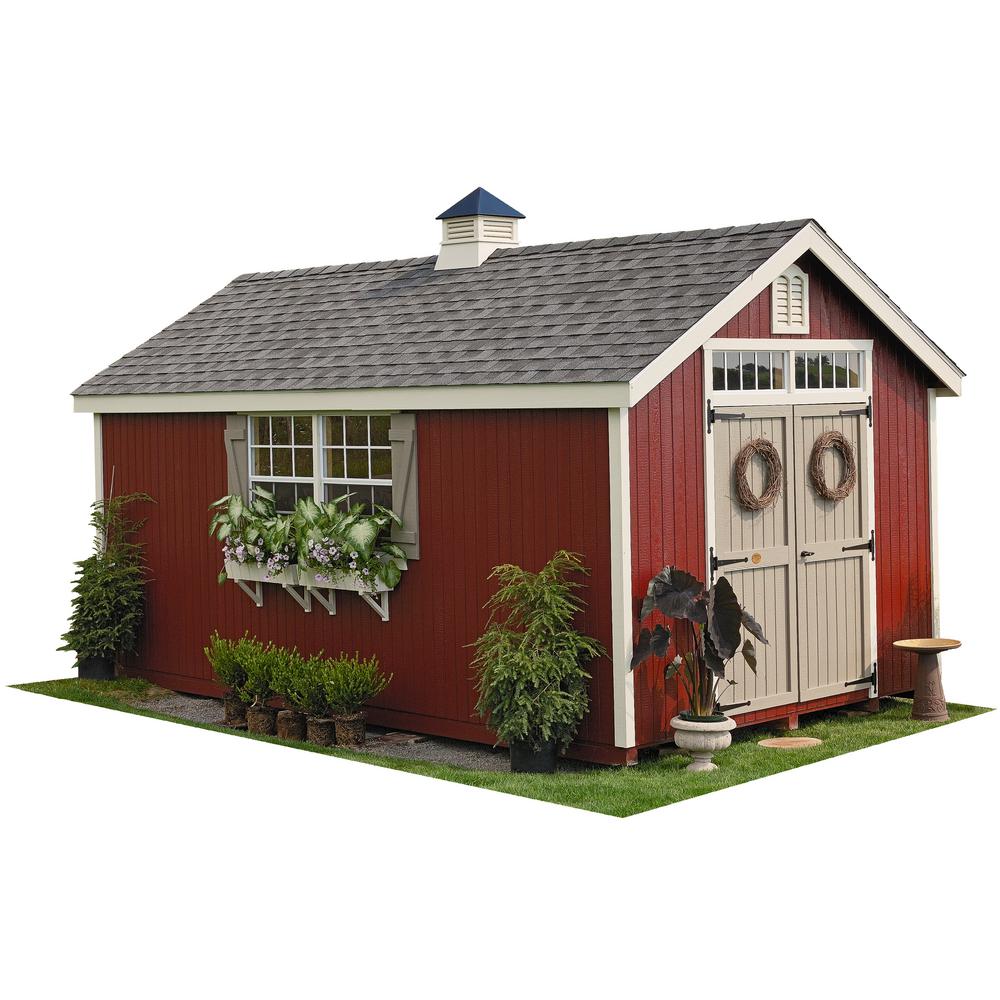 Colonial Williamsburg 10 ft. x 20 ft. Wood Storage Shed DIY Kit with