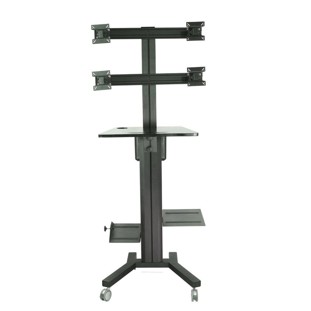 Tygerclaw Mobile Tv Stand For 4 Screen With Pc Holder