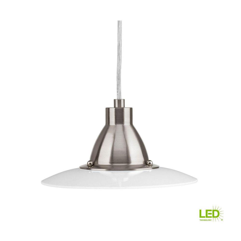 Progress Lighting Avant Collection 1 Light Brushed Nickel Integrated Progress Lighting Avant Collection 1 Light Brushed Nickel Integrated Led Mini Pendant