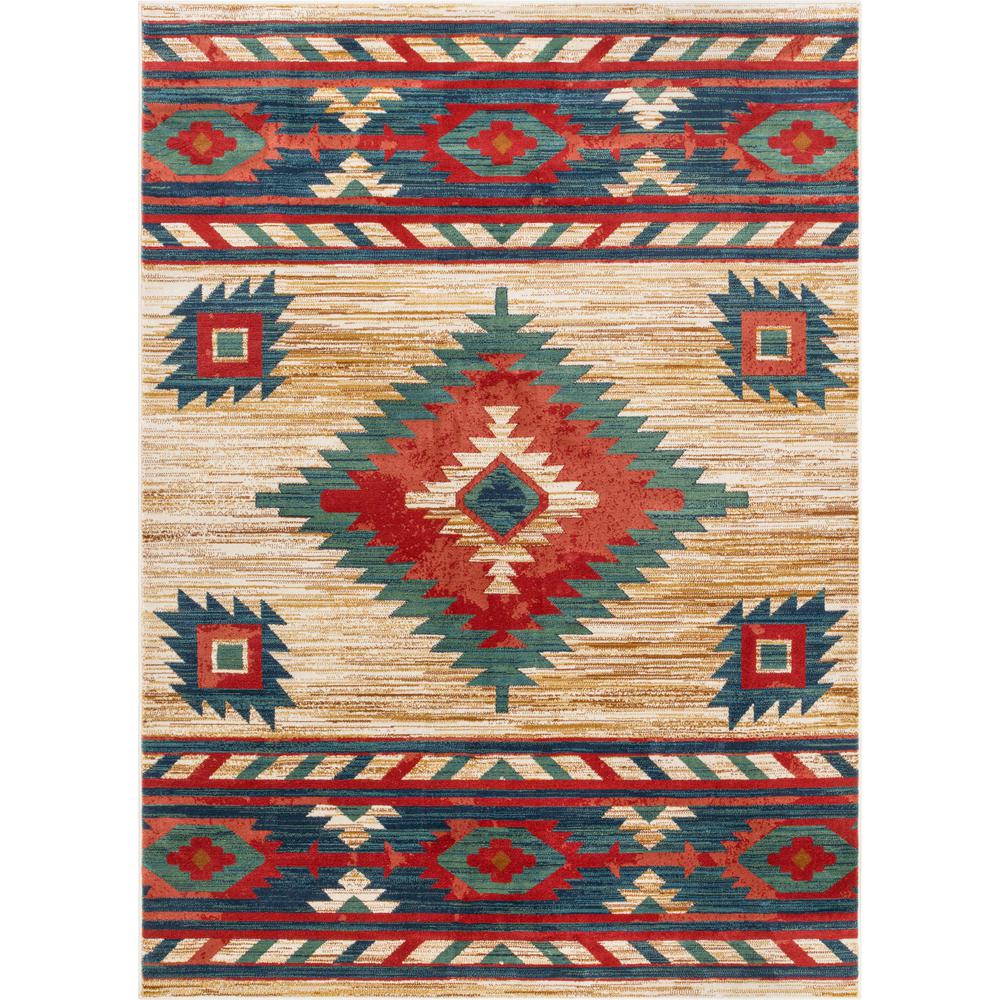 Well Woven Tulsa Lea Traditional Southwestern Tribal Cream 3 Ft Tulsa Lea Traditional Southwestern