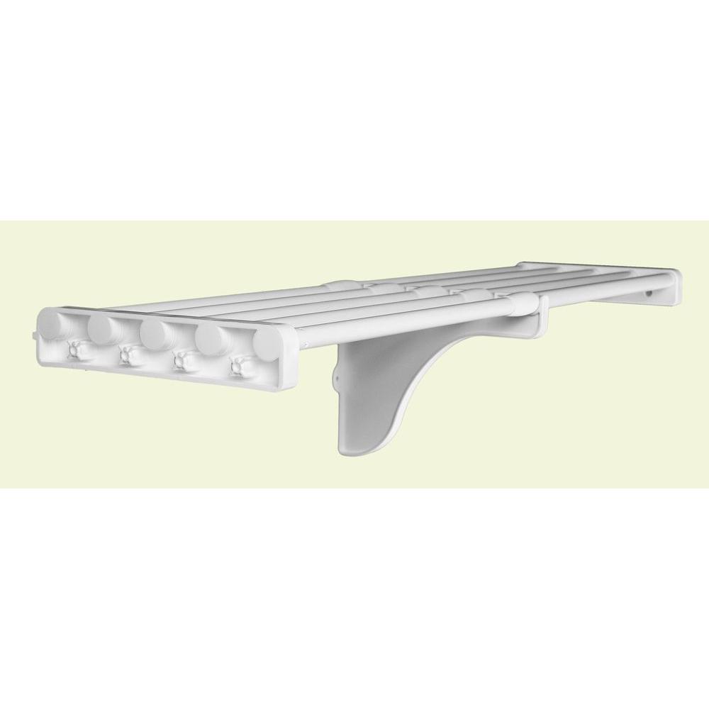 EZ Shelf 40 in. 73 in. Expandable Shelf in WhiteEZSSW72 The Home