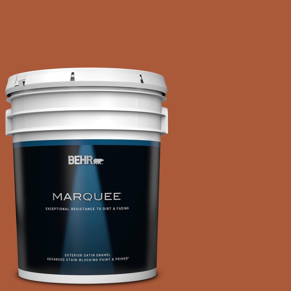 BEHR MARQUEE 5 gal. SH220 Summer Heat Satin Enamel Exterior Paint