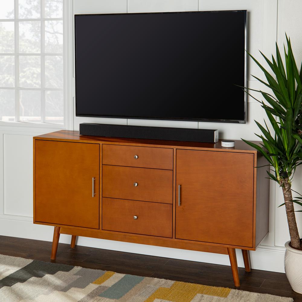 Walker Edison Furniture Company 60 In Mid Century Modern Wood Tv