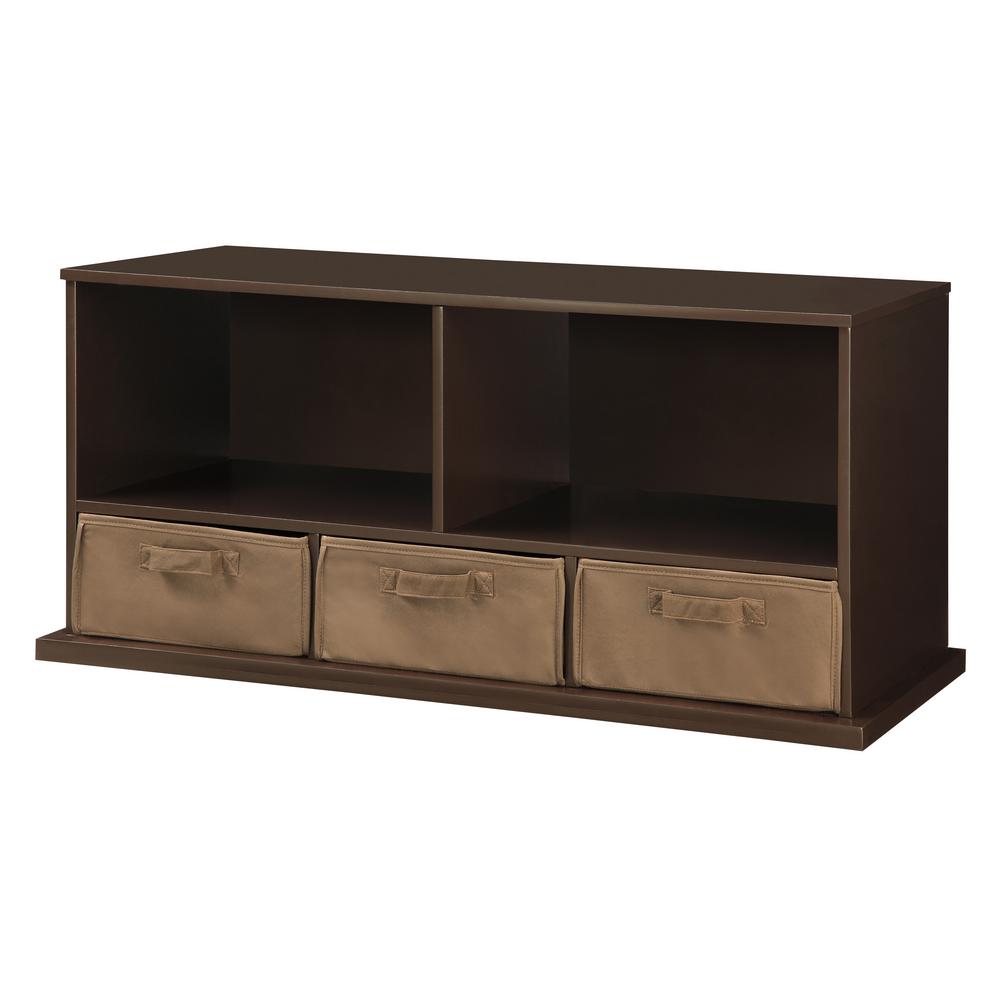 Badger Basket 37 In W X 17 H 16 D Espresso Stackable Badger Basket 37 In W X 17 H 16 D