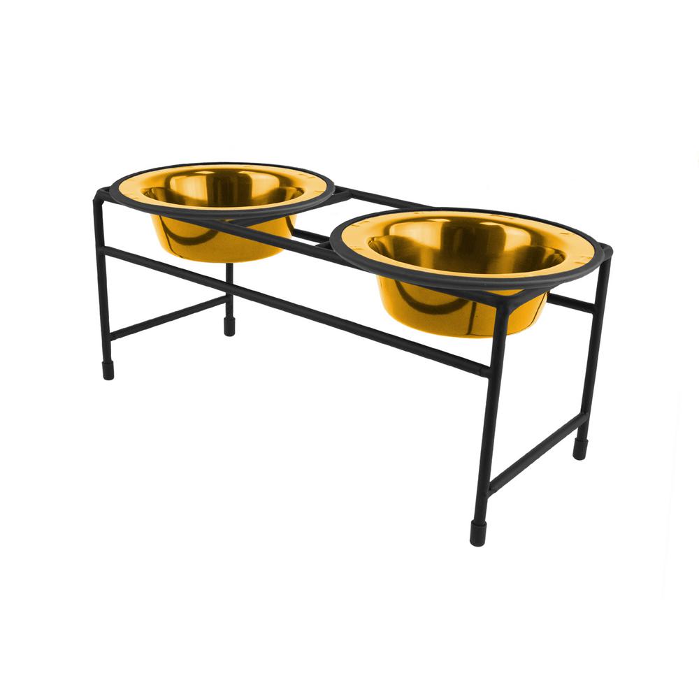 Platinum Pets Platinum Pets Modern Double Diner Feeder With